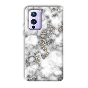 Grey White Design Phone Customized Printed Back Cover for OnePlus 9