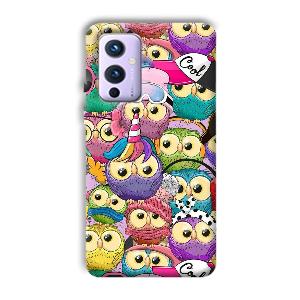 Colorful Owls Phone Customized Printed Back Cover for OnePlus 9