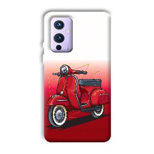 Red Scooter Phone Customized Printed Back Cover for OnePlus 9