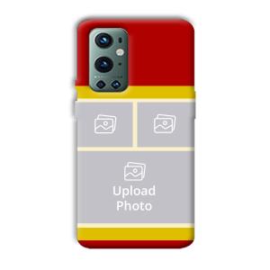Red Yellow Collage Customized Printed Back Cover for OnePlus 9 Pro