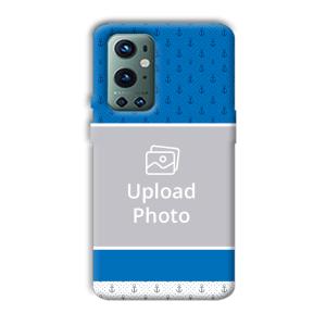 Blue White Design Customized Printed Back Cover for OnePlus 9 Pro
