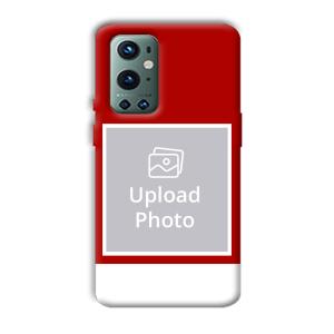Red & White Customized Printed Back Cover for OnePlus 9 Pro