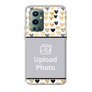 Small Hearts Customized Printed Back Cover for OnePlus 9 Pro