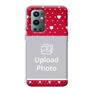 White Hearts Customized Printed Back Cover for OnePlus 9 Pro