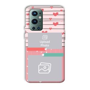 Pink Hearts Customized Printed Back Cover for OnePlus 9 Pro