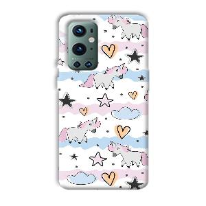 Unicorn Pattern Phone Customized Printed Back Cover for OnePlus 9 Pro