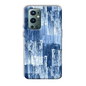 Blue White Lines Phone Customized Printed Back Cover for OnePlus 9 Pro