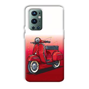 Red Scooter Phone Customized Printed Back Cover for OnePlus 9 Pro
