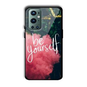 Be Yourself Customized Printed Glass Back Cover for OnePlus 9 Pro