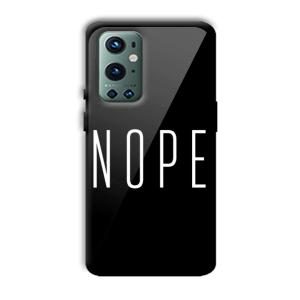 Nope Customized Printed Glass Back Cover for OnePlus 9 Pro