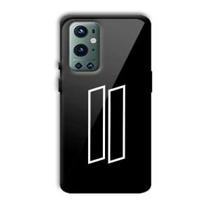 2 Stripes Customized Printed Glass Back Cover for OnePlus 9 Pro