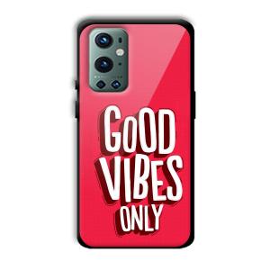 Good Vibes Only Customized Printed Glass Back Cover for OnePlus 9 Pro