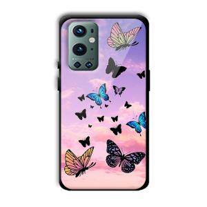 Butterflies Customized Printed Glass Back Cover for OnePlus 9 Pro