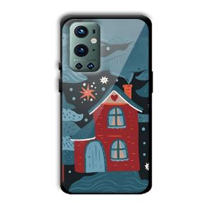 Red House Customized Printed Glass Back Cover for OnePlus 9 Pro