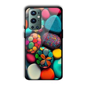 Colored Pebbles Customized Printed Glass Back Cover for OnePlus 9 Pro