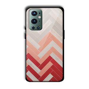 Light Red Customized Printed Glass Back Cover for OnePlus 9 Pro