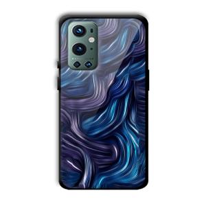 Blue Waves Customized Printed Glass Back Cover for OnePlus 9 Pro