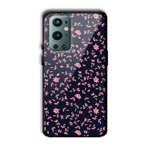 Little Pink Petals Customized Printed Glass Back Cover for OnePlus 9 Pro
