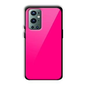 Neon Pink Customized Printed Glass Back Cover for OnePlus 9 Pro
