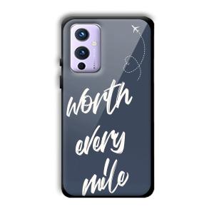 Worth Every Mile Customized Printed Glass Back Cover for OnePlus 9