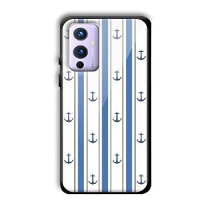 Sailor Anchors Customized Printed Glass Back Cover for OnePlus 9
