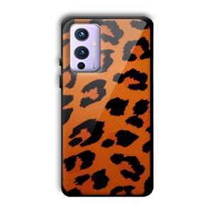 Retro Orange Customized Printed Glass Back Cover for OnePlus 9