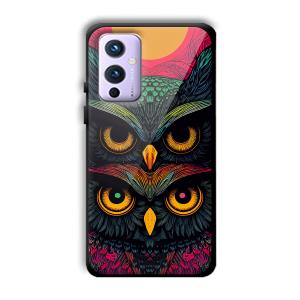 2 Owls Customized Printed Glass Back Cover for OnePlus 9