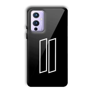 2 Stripes Customized Printed Glass Back Cover for OnePlus 9