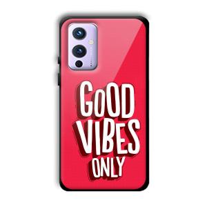 Good Vibes Only Customized Printed Glass Back Cover for OnePlus 9