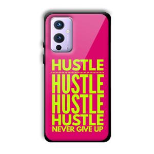 Never Give Up Customized Printed Glass Back Cover for OnePlus 9