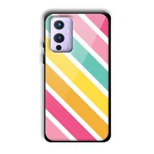 Solid Stripes Customized Printed Glass Back Cover for OnePlus 9