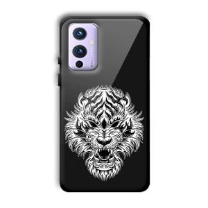 Angry Lion Customized Printed Glass Back Cover for OnePlus 9