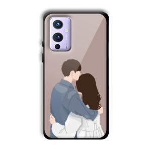 Cute Couple Customized Printed Glass Back Cover for OnePlus 9