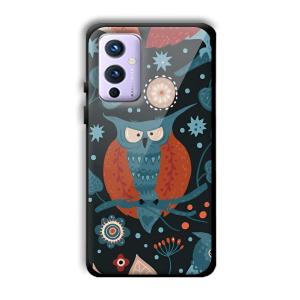 Blue Owl Customized Printed Glass Back Cover for OnePlus 9