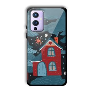 Red House Customized Printed Glass Back Cover for OnePlus 9