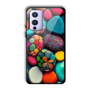 Colored Pebbles Customized Printed Glass Back Cover for OnePlus 9