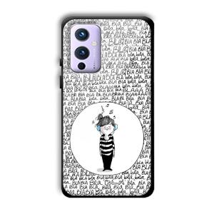 Bla Bla Customized Printed Glass Back Cover for OnePlus 9