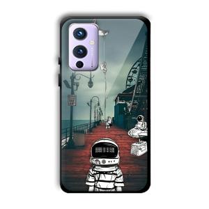 Little Astronaut Customized Printed Glass Back Cover for OnePlus 9