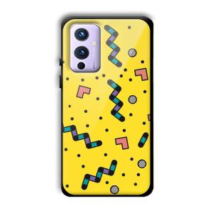 Yellow Game Customized Printed Glass Back Cover for OnePlus 9
