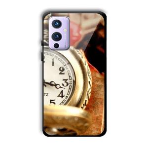 Golden Watch Customized Printed Glass Back Cover for OnePlus 9
