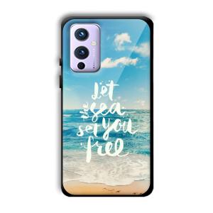 Let the Sea Set you Free Customized Printed Glass Back Cover for OnePlus 9