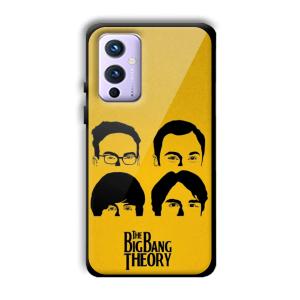 Yellow Theme Customized Printed Glass Back Cover for OnePlus 9