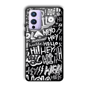 Hello Customized Printed Glass Back Cover for OnePlus 9