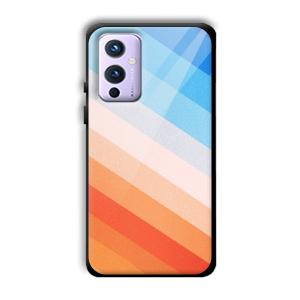 Colorful Stripes Customized Printed Glass Back Cover for OnePlus 9