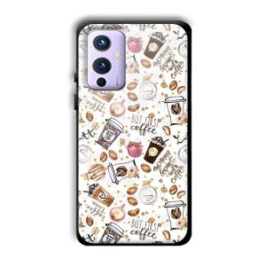 But Coffee First Customized Printed Glass Back Cover for OnePlus 9