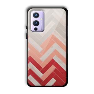 Light Red Customized Printed Glass Back Cover for OnePlus 9