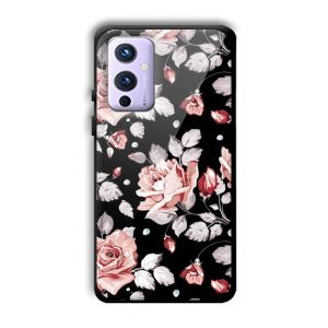 Flowery Design Customized Printed Glass Back Cover for OnePlus 9