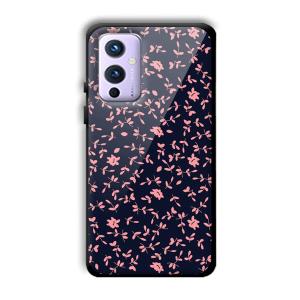 Little Pink Petals Customized Printed Glass Back Cover for OnePlus 9