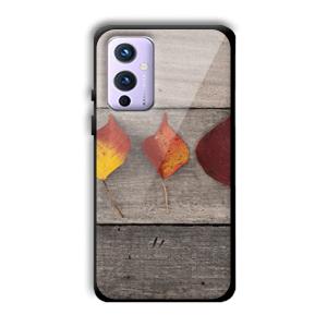 Rusty Leaves Customized Printed Glass Back Cover for OnePlus 9