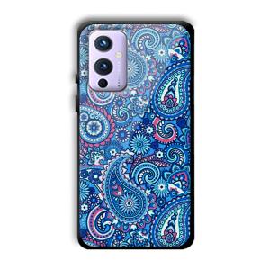 Blue Pattern Customized Printed Glass Back Cover for OnePlus 9